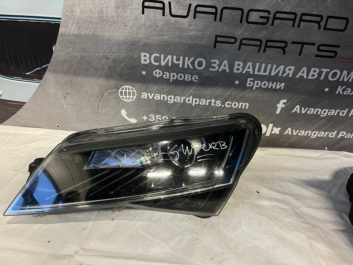 2 броя ляв фар Skoda Superb 3 (2015-2024)