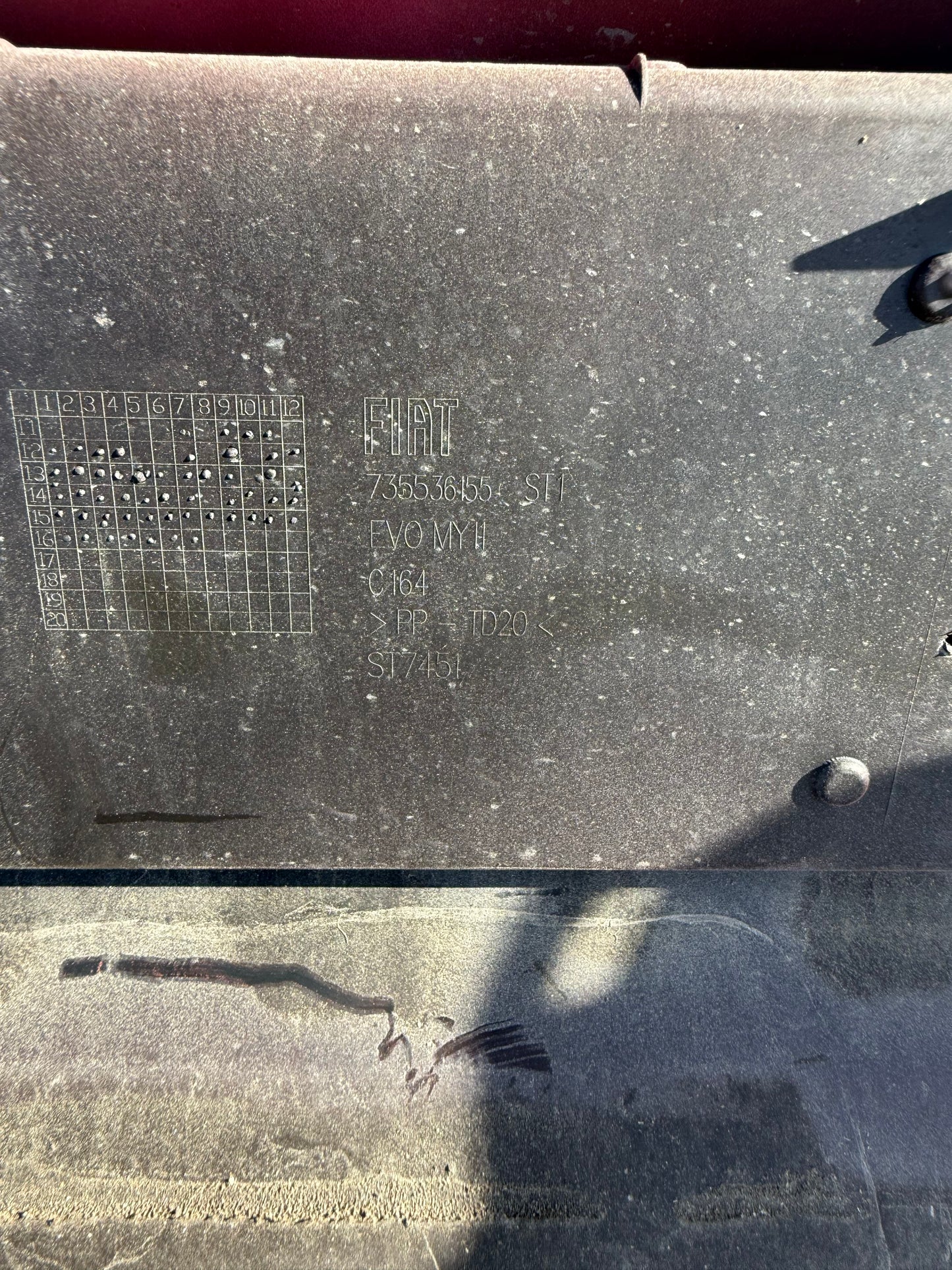 Броня Fiat Grande Punto 2012г