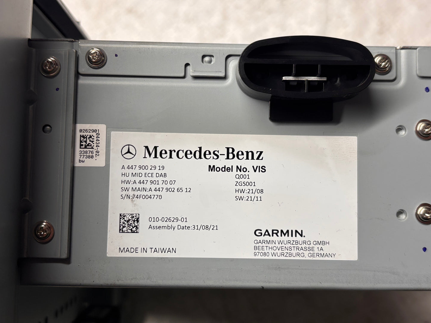 Мултимедия • Mercedes-Benz • W447 Vito • 2021–2023