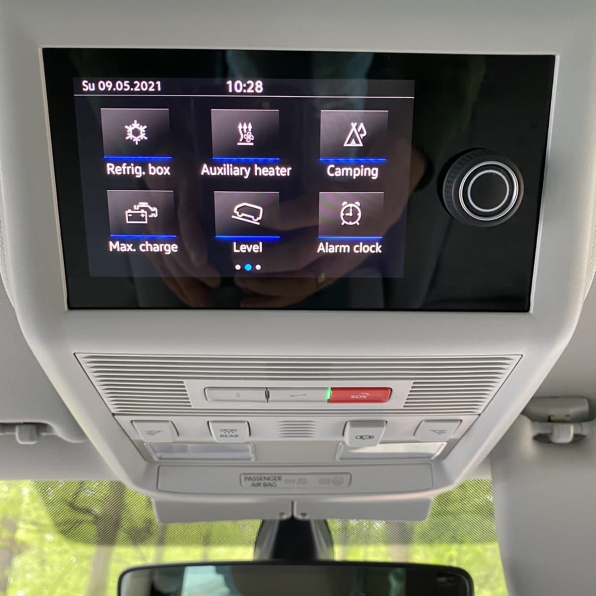 Команден център за централната конзола на тавана VW T6 California 2021