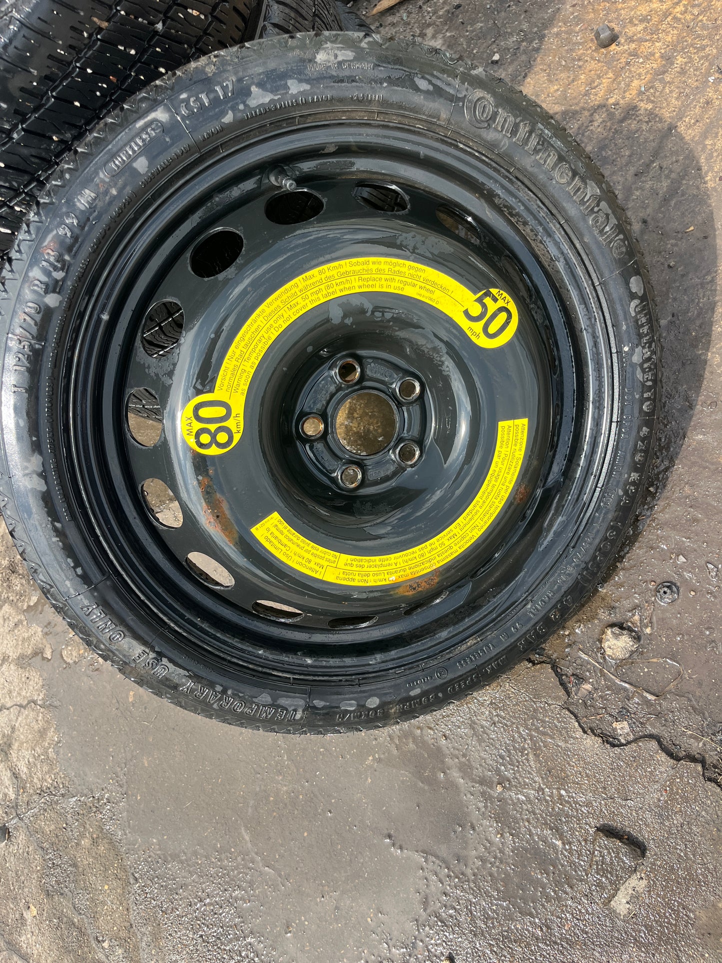 Бандажна гума,патерица VW,Seat,Audi 5x100 18