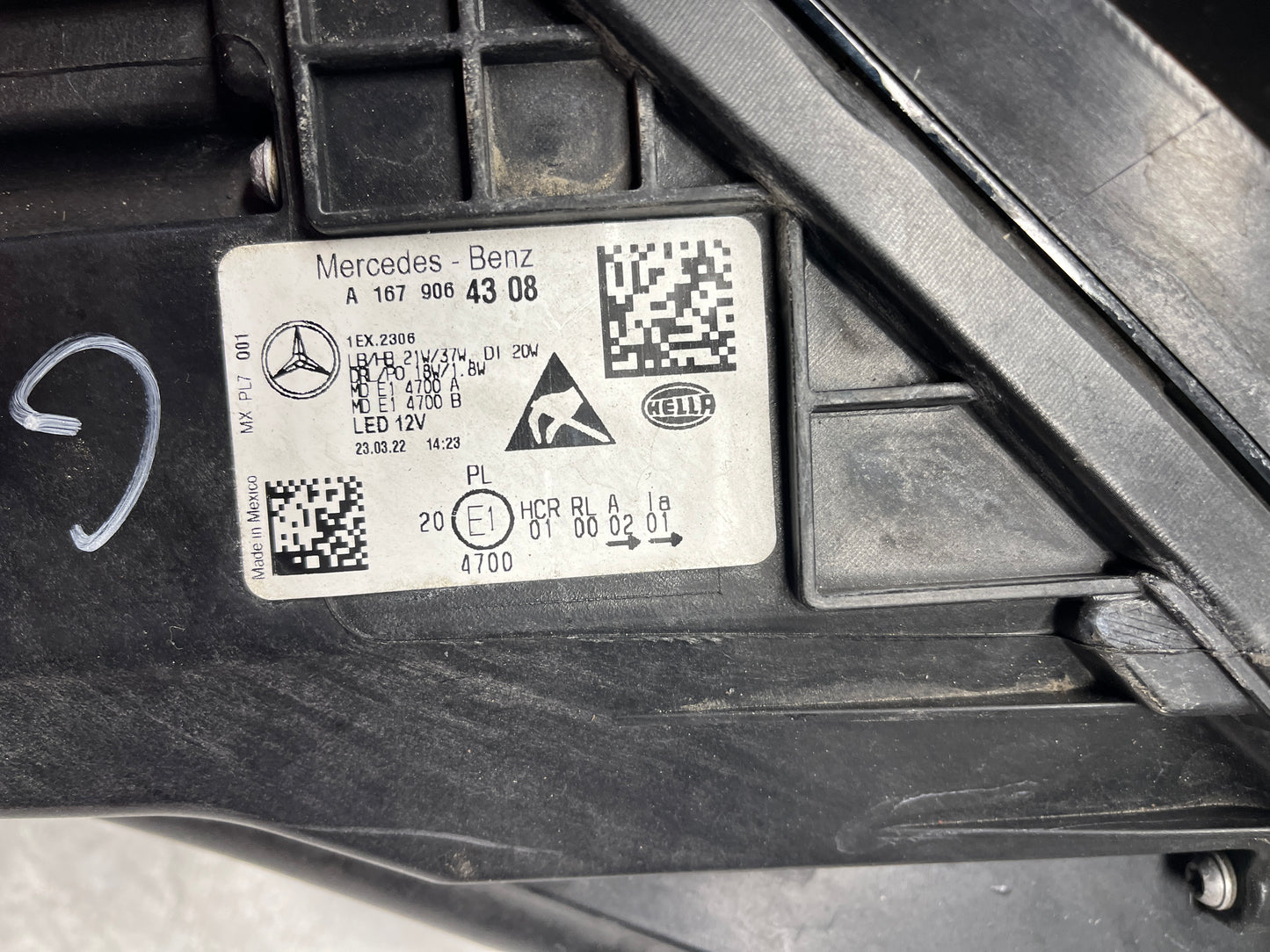 фар Mercedes GLE W167 2018-