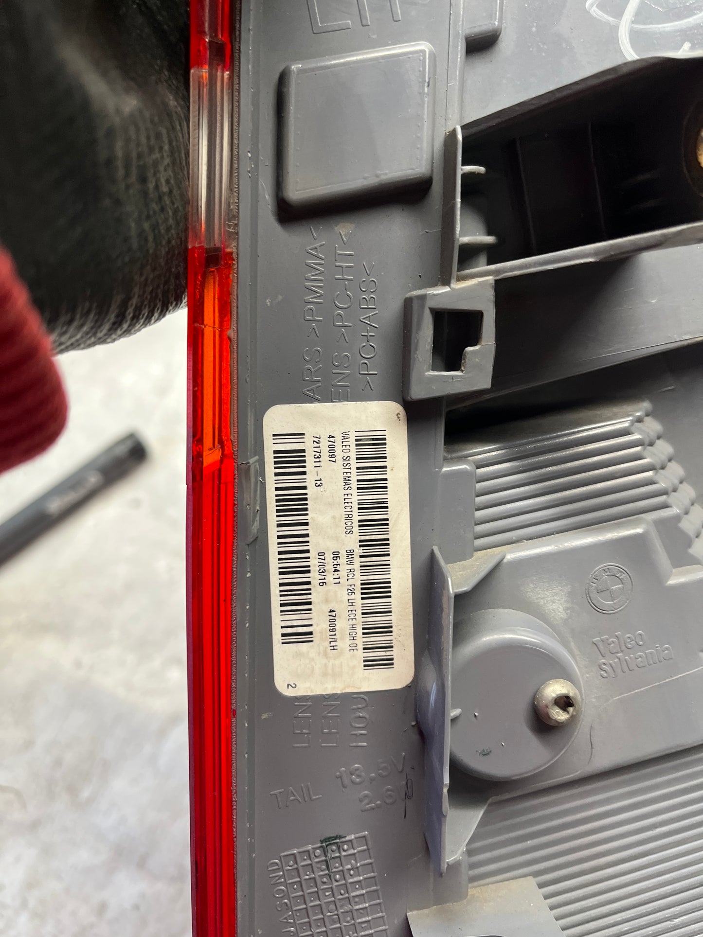 Стоп BMW X3 F25 ляв