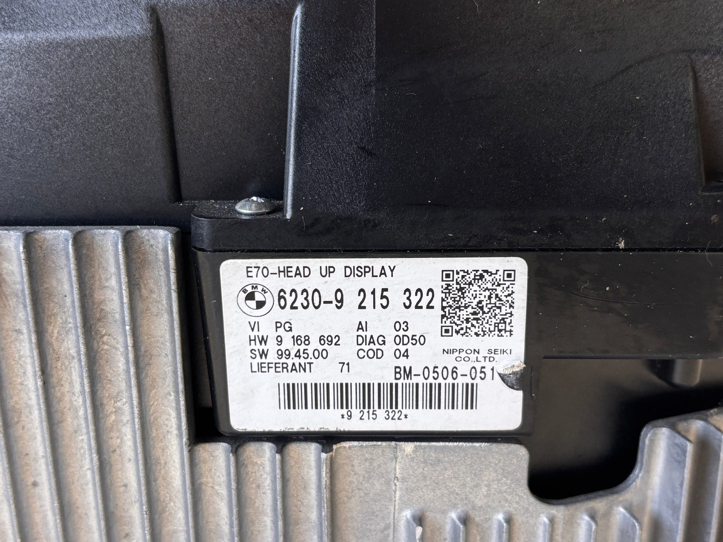 BMW X5 E70 – Head-Up Display