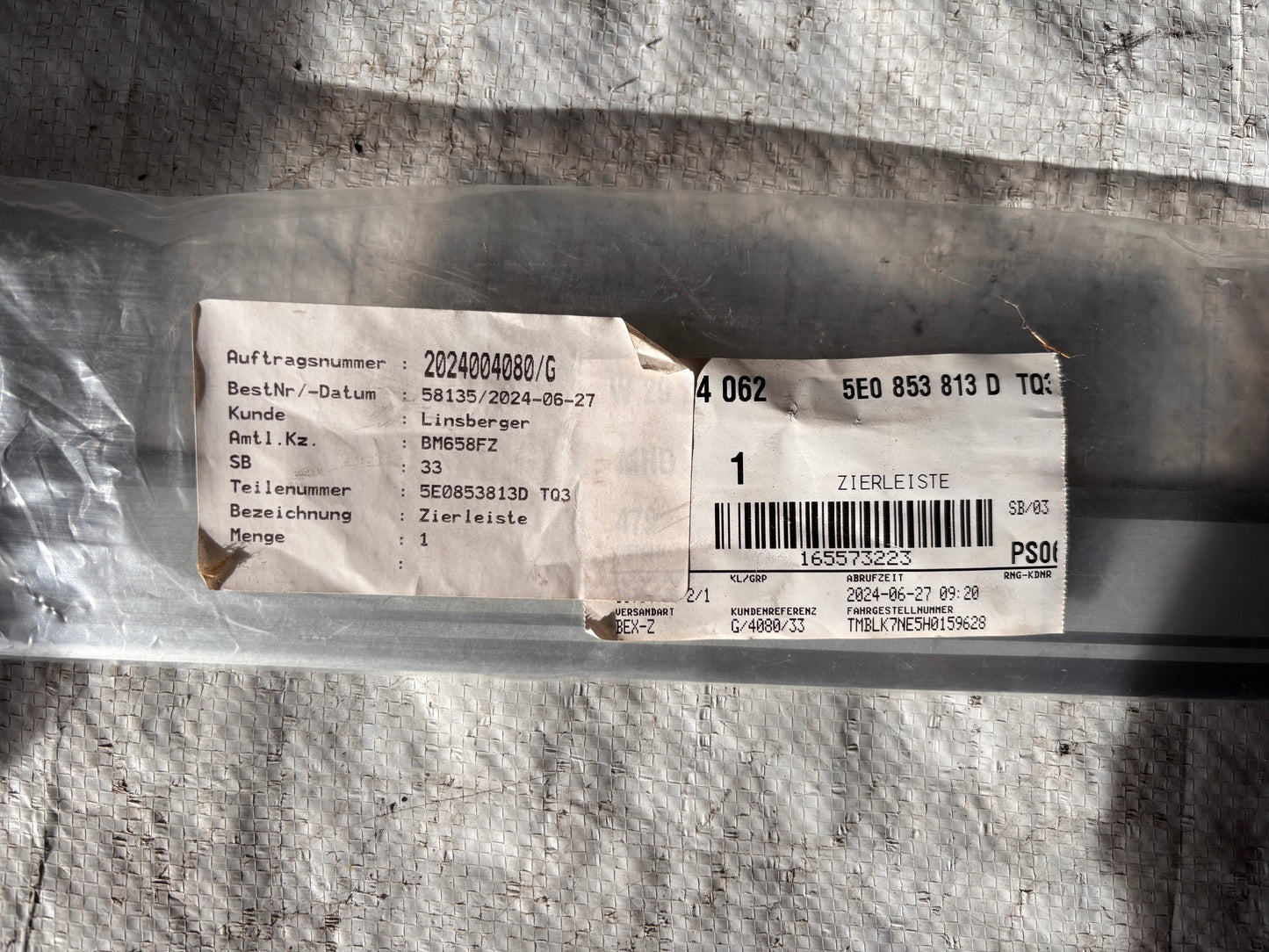 Праг декоративна лайсна • Škoda Octavia III RS (2013–2020)