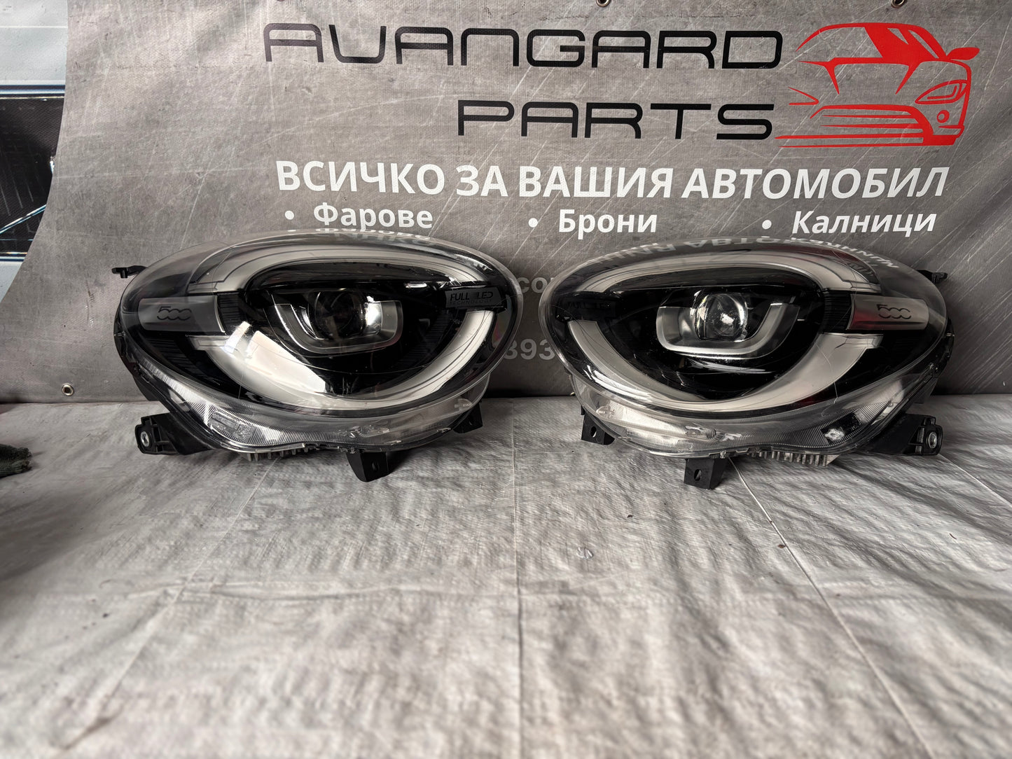 Фарове FULL LED • Fiat 500 (2020+)