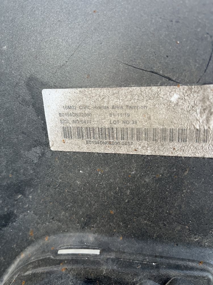 Броня Honda Civik 2019
